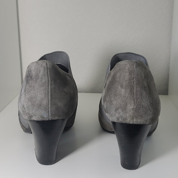 VANELi leather booties with elastic band and heel - Picture 3 of 7